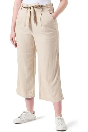 ONLY Damen Onlcaro Hw Linen Belt Culotte PNT Stoffhose, , M