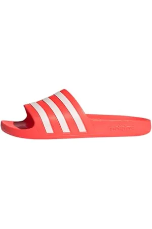 adidas Unisex Adilette Aqua Slides RUTSCHEN, Solar Red/Cloud White/Solar Red, 46 EU