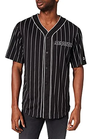 STARTER BLACK LABEL Shirt Starter Baseball Jersey Black L