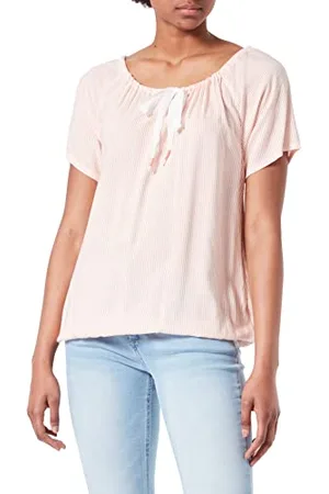 Timezone Damen Striped Shortsleeve Tunic Bluse, , S