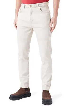 LTB Herren Jeans Reeves Schlank aus Baumwollmischung Tapered Denim mit Mittlere Taille in Mittel Baige