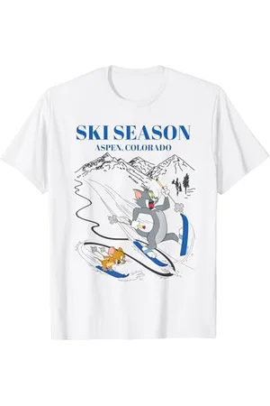 Tom And Jerry Ski Season In Aspen, Colorado T-Shirt