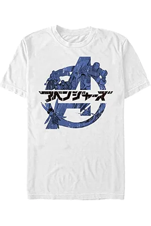 Marvel Unisex Avengers Classic Avengers Anime Organic Short Sleeve T-shirt, , L