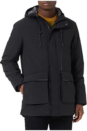 Bugatti Herren Jacke mit fester Kapuze und reflektierenden Elementen