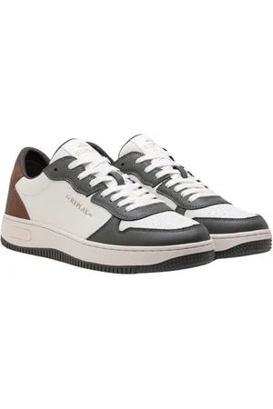 Replay Herren Cupsole Sneaker mit Branding, Mehrfarbig (Mil Grn White Tan 3439), 43
