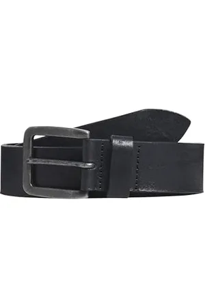 JACK & JONES Herren Basic Ledergürtel JACVICTOR Leather Belt Metallstiftschnalle, Farben: , Größe Gürtel:80