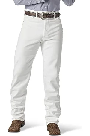 Wrangler Men’s 13MWZ Cowboy Cut Original Fit Jean, White, 38W x 30L