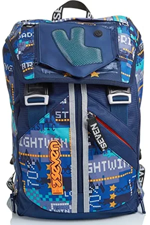 7 for all Mankind Rucksack, gepolster für Schule, Sport-Freizeit, Erweiterbarer Schulranzen, Geräumige Schultasche für Teenager, Mädchen und Jungen, Extra Platz