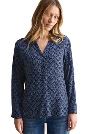 CECIL Damen B345313 Tunika Mit Minimal Print, , L EU