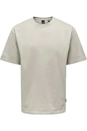 Only & Sons Herren Rundhals T-Shirt ONSFRED - Relaxed Fit S-XXL Schwarz Weiss, Größe:L, Farbe: 22022532