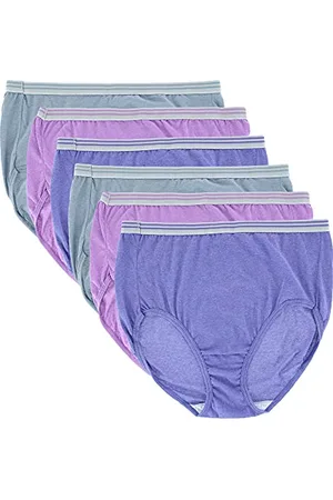 Fruit Of The Loom Damen Plus Size Underwear Briefs, for Me, Designed to Fit Your Curves Unterwäsche, , 11 (6er Pack)