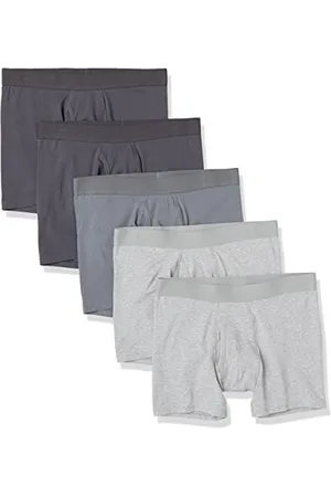 Amazon Herren Boxerslip Unterwäsche aus Baumwolljersey (erhältlich in Übergrößen), 5er-Pack, , XS