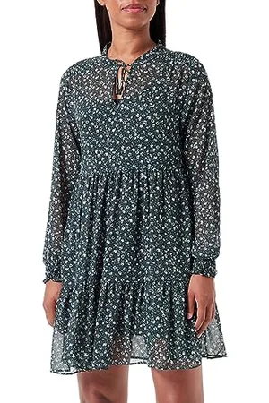 Mavi Damen Printed Dress Kleid, , X-Small