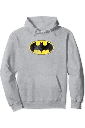 DC Comics Originals Batman Retro Bat Logo Distressed Pullover Hoodie