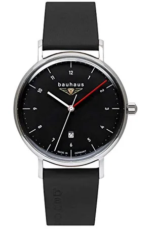 Bauhaus Herrenuhr Quarz mit Datum mit Lederarmband 2140