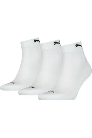 PUMA Unisex Quarter Socken, White, 43/46 (3er Pack)