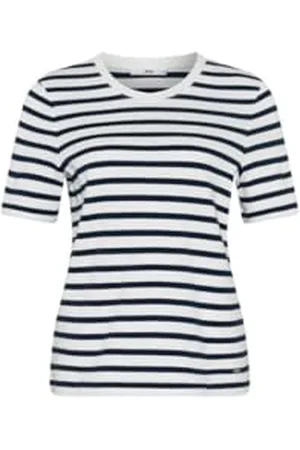 Brax Damen Style CIRA Interlock Light Striped T-Shirt, , 44