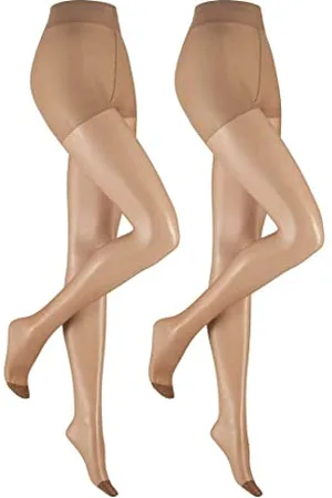 Hudson Damen Strumpfhosen Lilly Lafina 15 2-Pack transparent matt Havanna 0788 42-44