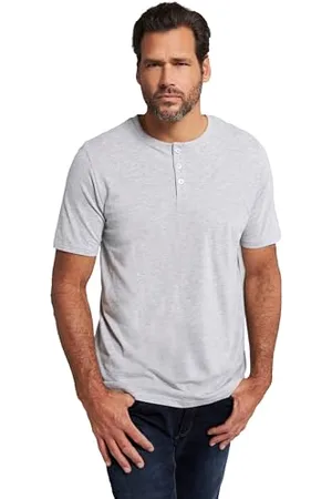 JP 1880 Herren große Größen Übergrößen Menswear L-8XL Henley, Basic, Knopfleiste, Halbarm 4XL 726695123-4XL