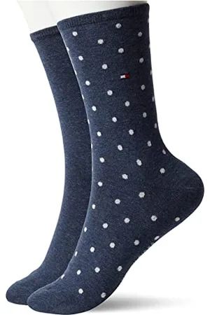 Tommy Hilfiger Damensocken mit Punkten Midnight Blue - 39/42