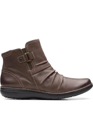 Clarks Damen Un Loop Top Chelsea Boot, Dark Brown, 36 EU