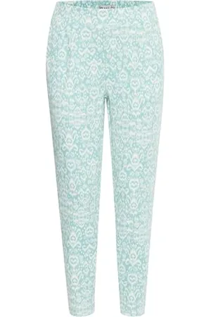 Ichi IHKATE Print PA24 Damen Stoffhose Hose mit Eingrifftaschen elastisch Regular fit, Größe:XL, Farbe: