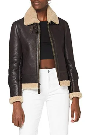 Schott NYC Damen LCW1257 Lederjacke, , XXL