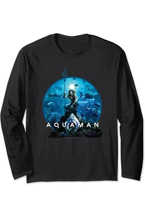 AQUAMAN Circle Poster Langarmshirt