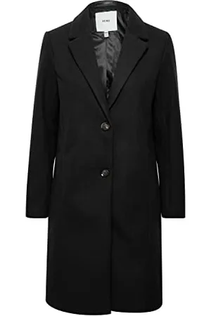 Ichi IHJANNET JA4 Damen Steppmantel Wintermantel Winterjacke Kurzmantel mit Reverskragen und Knöpfen, Größe:40, Farbe: