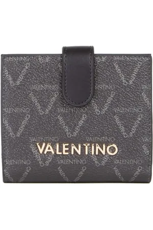 VALENTINO Unisex Lady RE Accessory-Travel Wallet, Schwarz/Mehrfarbig