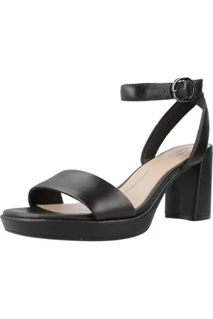 Clarks Damen AmbyrLyn Bay Pumps, schwarzes Leder, 39 EU, Schwarzes Leder, 40 EU