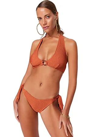 Trendyol Damen Bikinihose mit normaler Taille Bademode, , 40
