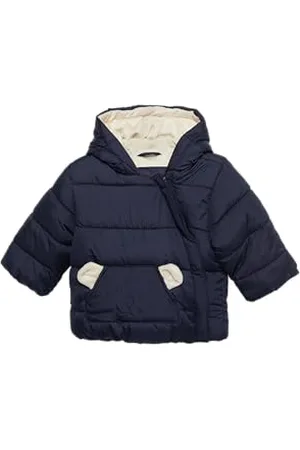 QS by s.Oliver Wattierte Jacke mit Fleece-Futter und Bären-Motiv Navy 86