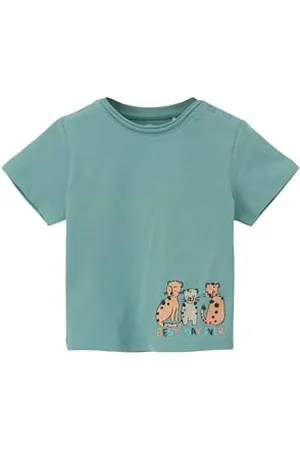 QS by s.Oliver Jungen 2142780 T-Shirt, Petrol, 62
