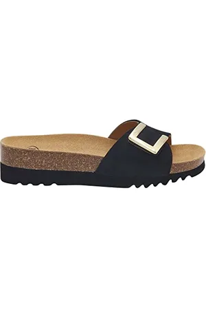 Scholl Damen Monterey Mule Sandale, Black, 38 EU