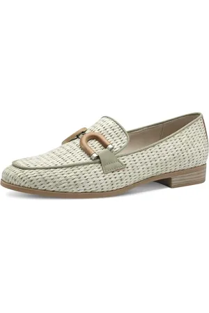 Marco Tozzi Damen Slipper mit Blockabsatz Elegant, Grün , 38 EU