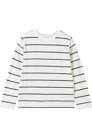 TOM TAILOR Jungen Kinder Langarmshirt mit Streifen & Rundhalsausschnitt, , 128/134