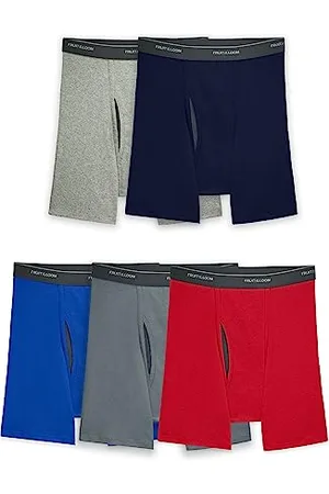 Fruit Of The Loom Herren Coolzone Boxer Briefs, Moisture Wicking & Breathable, Assorted Color Multipacks Slip, 5er-Pack, Small