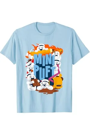 Ghostbusters Cute Mini Puft Being A Mess Group Shot Poster T-Shirt