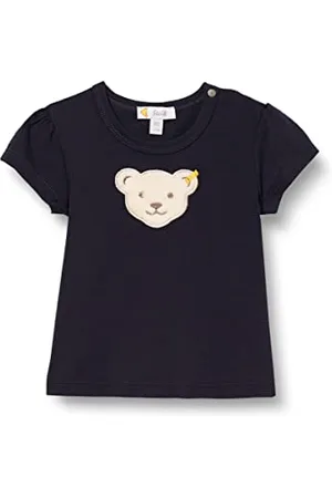 Steiff Baby - Mädchen T-shirt kortærmet T Shirt, Navy, 56 EU