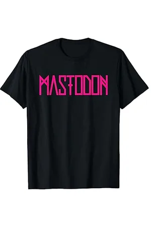 Mastodon – Neon Pink Logo T-Shirt