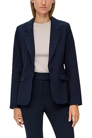QS by s.Oliver Blazer aus Viskosemix Navy 42