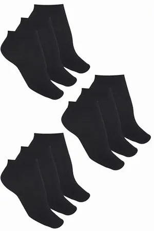 Golden Lady Damen 9 Paar Komfort-Rand Socken aus Baumwolle, , Einheitsgröße (9er Pack)