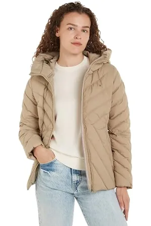 Tommy Hilfiger Damen Daunenjacke Down Jacket mit Kapuze, , S