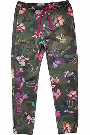 Replay Mädchen SG9357 Lässige Hose, 010 Mimetic/Flowers Military, 10A