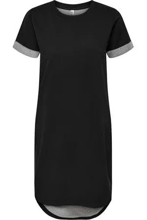 JDY Damen IVY Life S/S Dress JRS NOOS Kleid, Black, XXL