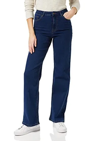 Pieces® Damen Pcpeggy Hw Wide Pant Db Noos Bc, , S