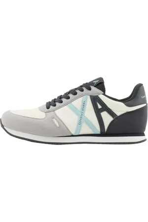 Armani Exchange Herren Rio, Essential, Side Logo Sneaker, Navy+ op. White, 40 EU