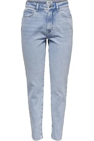 ONLY Female Mom Jeans ONLEMILY Hohe Taille Gerade geschnitten Jeans