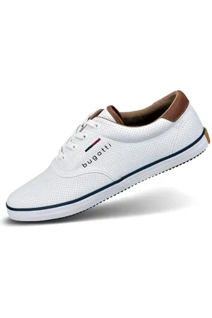 Bugatti Canvas Sneaker aus Baumwolle, Low-Top-Leinenschuh mit Flexibler Sohle, , 44 EU